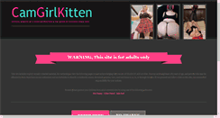 Desktop Screenshot of camgirlkitten.com